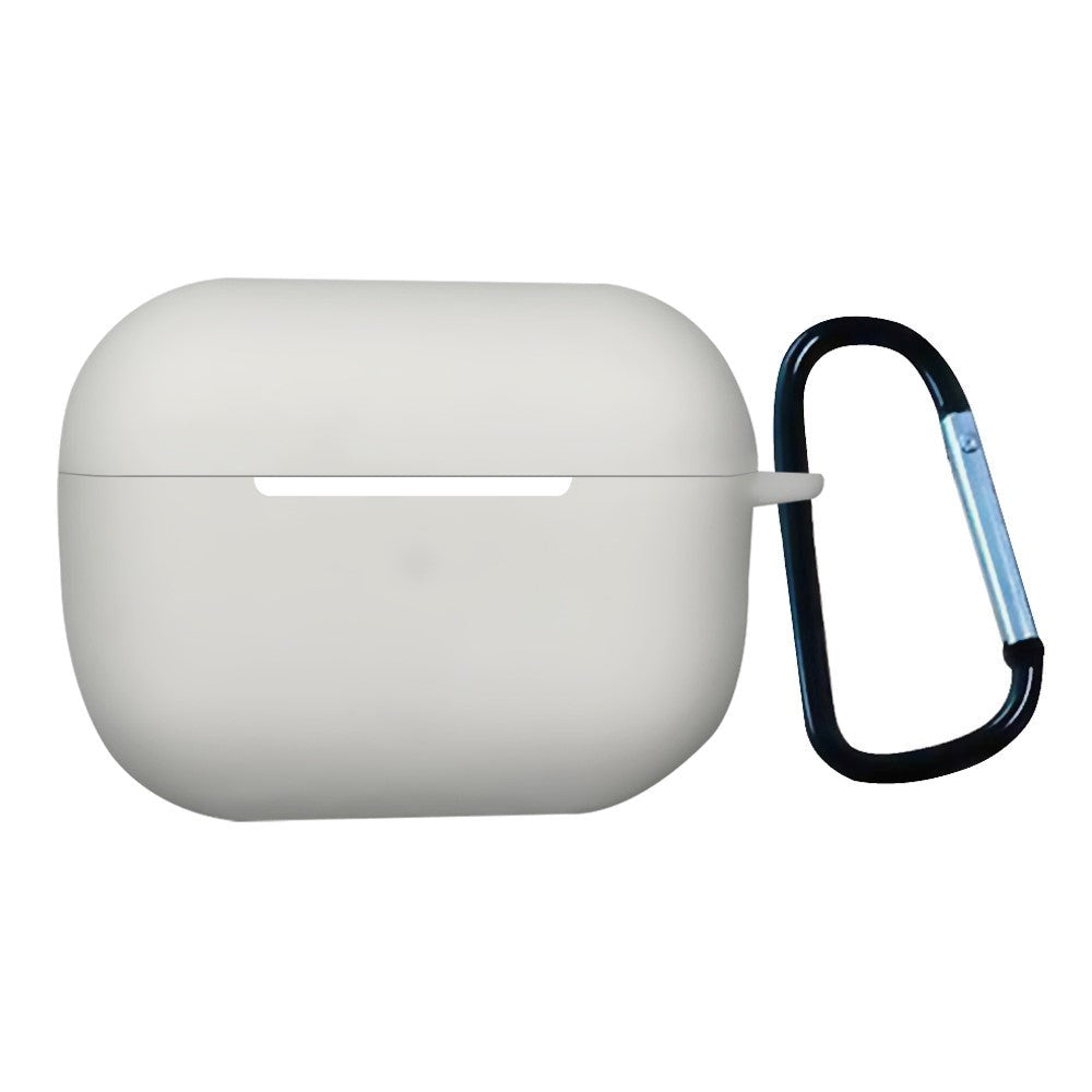 Apple Airpods Pro 2nd Gen (2022) Silicone Case w. Snap Hook - White