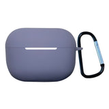 Apple Airpods Pro 2nd Gen (2022) Silicone Case w. Snap Hook - Lavender Grey