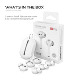 Apple AirPods (1st & 2nd Gen) Earbuds 3 Pack with Storage Case - Size S - White