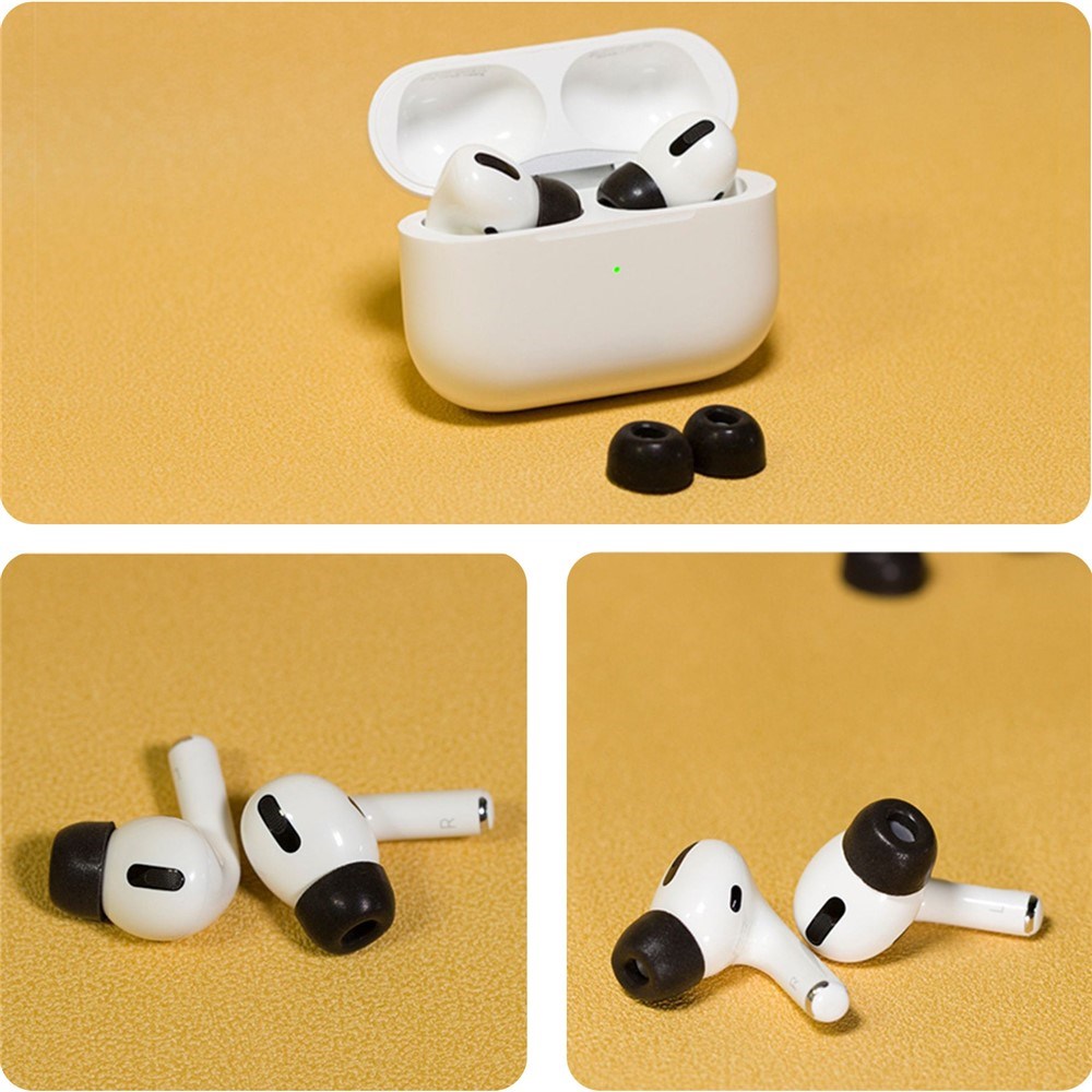 AirPods Pro (1st & 2nd Gen) AHASTYLE Memory Foam Earplugs - S / M / L - Black