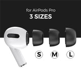 AirPods Pro (1st & 2nd Gen) AHASTYLE Memory Foam Earplugs - S / M / L - Black