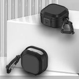 Samsung Galaxy Buds2 / Buds2 Pro / Buds Pro / Buds Live Hybrid Plastic Case with Carabiner - Black / Red