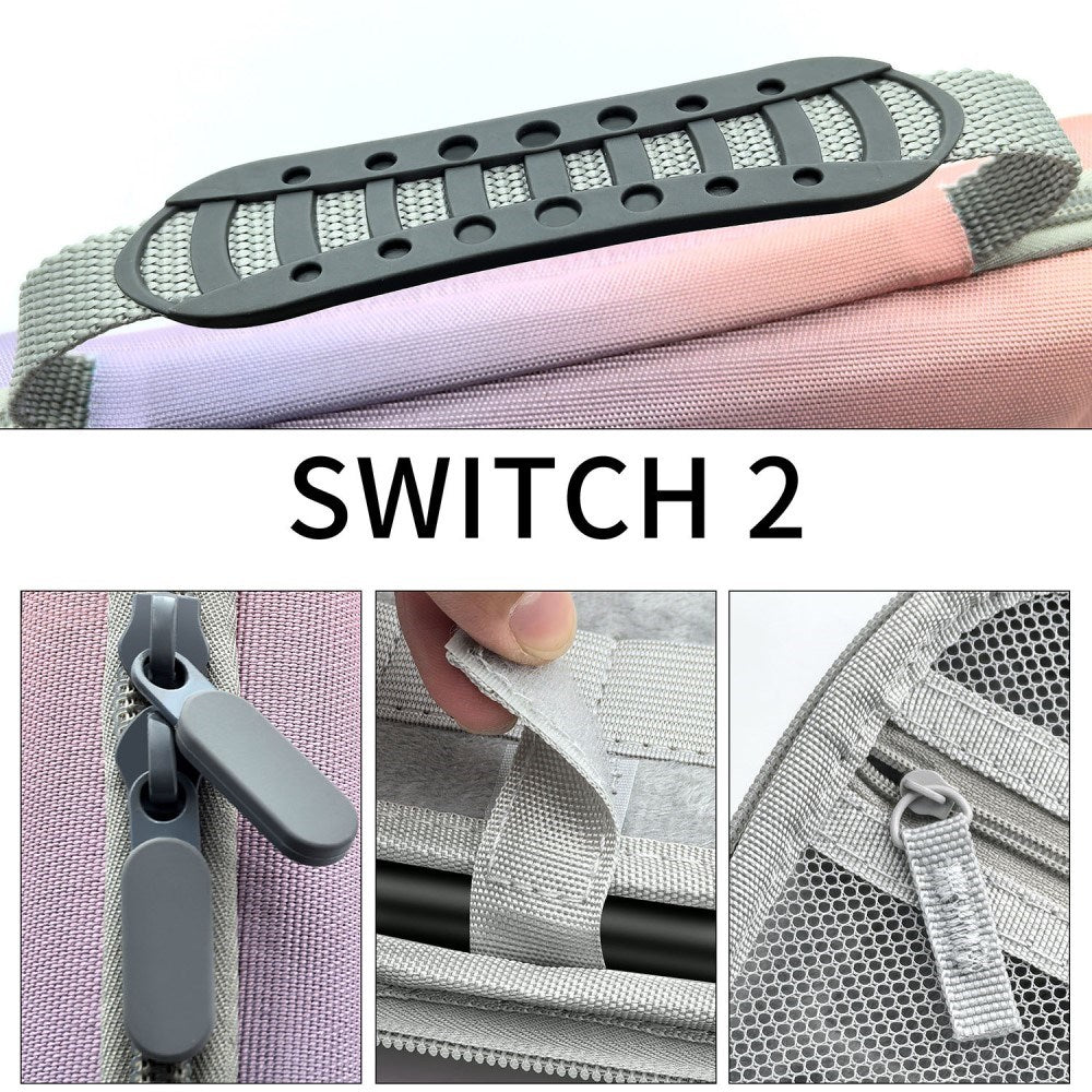 Nintendo Switch 2 Organization and Transport Case with Handle - Purple / Pink
