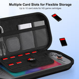 Nintendo Switch 2 Travel Case with Divider & Mesh Pocket - Black