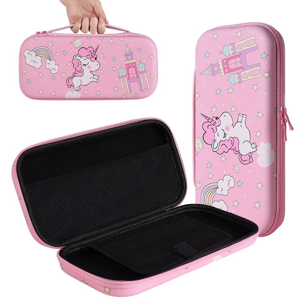 Nintendo Switch 2 Storage Bag with Handle & Design - Pink