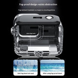 TELESIN Insta360 Ace Pro 2 Waterproof Case with Anti Moisture Filter - Transparent