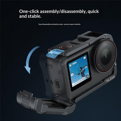 TELESIN Metal Cage for DJI Osmo Action 6 - Grey