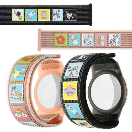 AirTag Nylon Bracelet for Kids - Unicorn