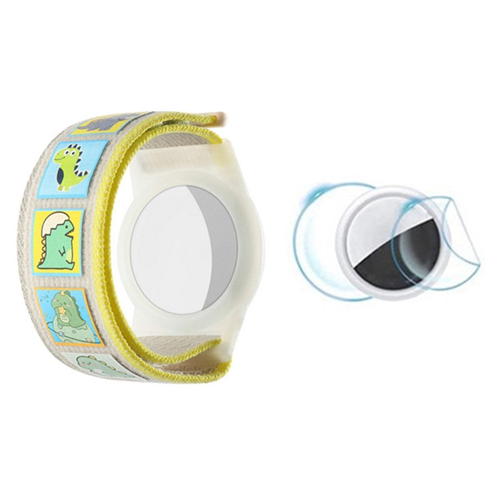 AirTag 1. & 2. Gen. Nylon Bracelet for Kids - Dinosaurs
