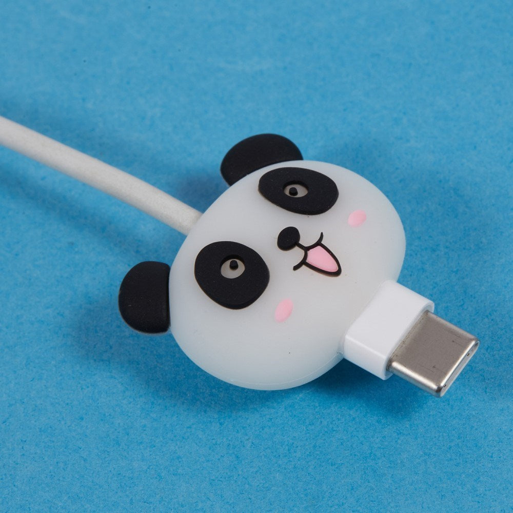 Cable Protector for USB-C Cable - Happy Panda