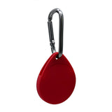 AirTag Silicone Case w. Carabiner - Wine Red