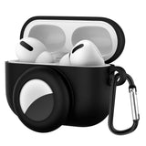 Apple Airpods Pro Case w. Carabiner & AirTag Holder - Black