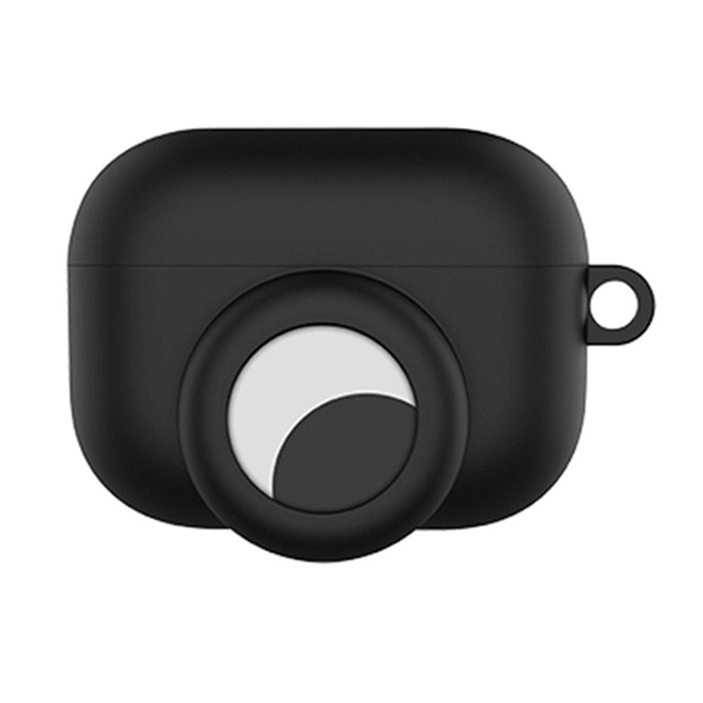 Apple Airpods Pro Case w. Carabiner & AirTag Holder - Black