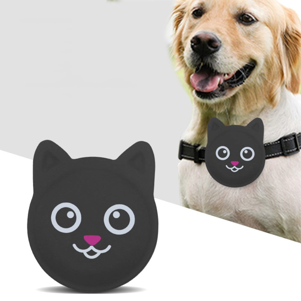 AirTag Plastic Case with Cat Face - Green