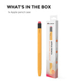 Apple Pencil 2 Generation Soft Silicone Pencil Case - Orange