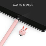 Apple Pencil 1 Generation Soft Silicone Case with Motif - Rabbit