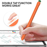 Apple Pencil 2 Generation Soft Silicone Case with Motif - Carrot