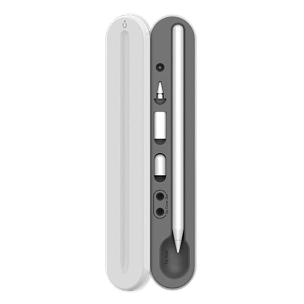 Apple Pencil Storage Hard Case in PC Plastic - White