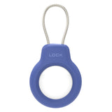 Hard Plastic AirTag Case with Wire - Blue