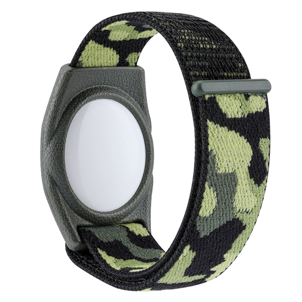 AirTag Nylon Children's Strap - Green Camouflage