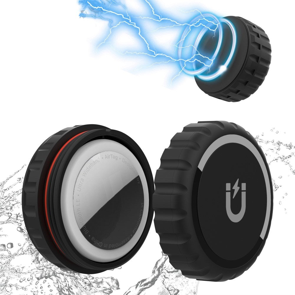Magnetic Apple AirTag Case - Black