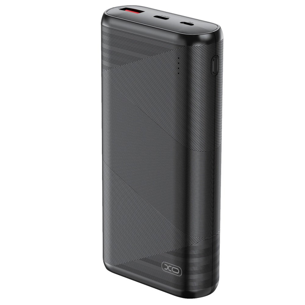 XO Powerbank with 1 x USB-A QC 18W & 1 x USB-C PD 20W - 20,000 mAh - Black