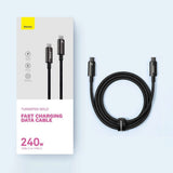 Baseus 240W USB-C to USB-C Cable 480Mb/s - 3m - Black