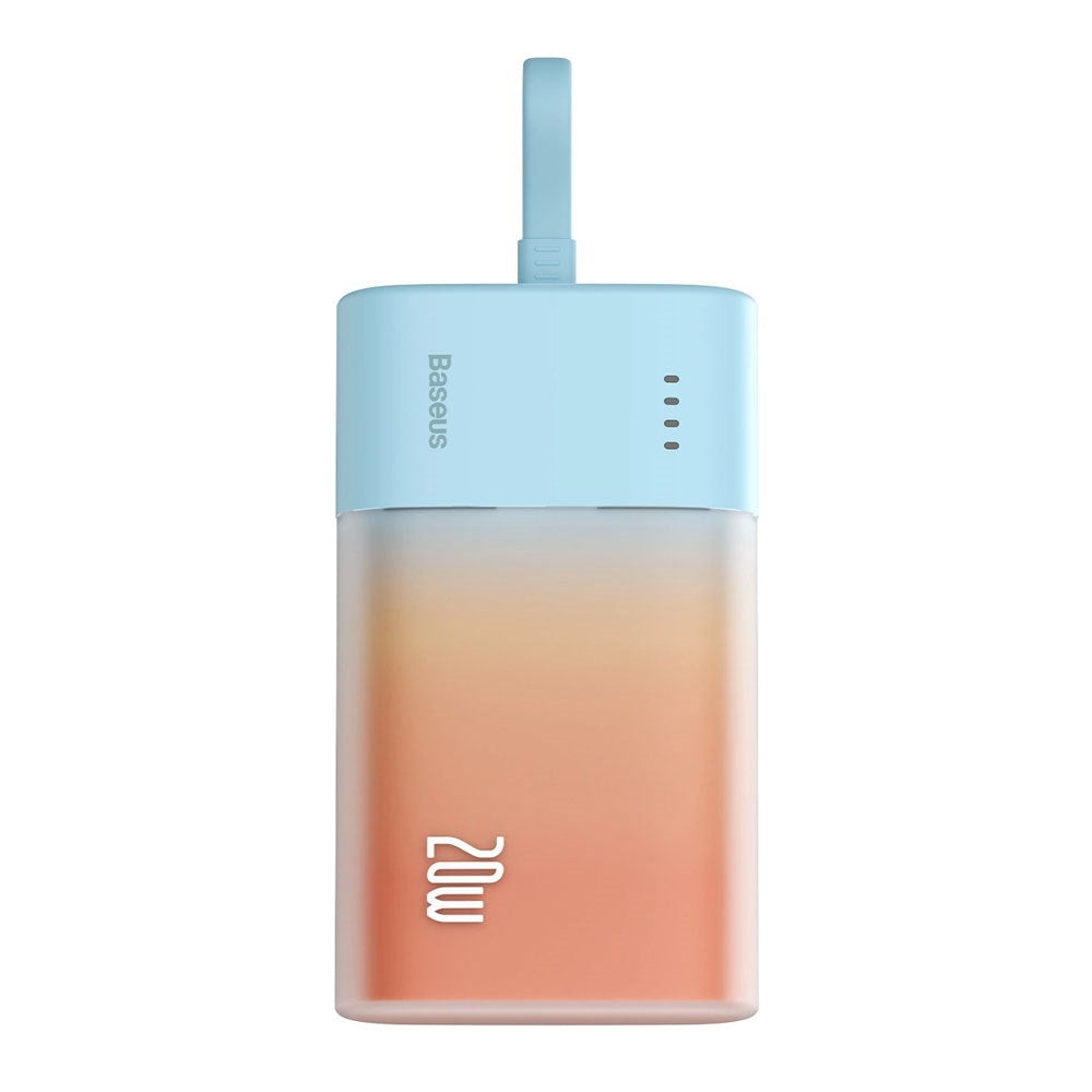 Baseus Popsicle 5200mAh Powerbank 20W with Built-in Lightning Cable - Blue / Orange