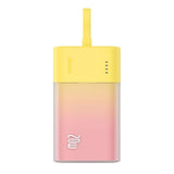 Baseus Popsicle 5200mAh Powerbank 20W with Built-in Lightning Cable - Pink / Yellow