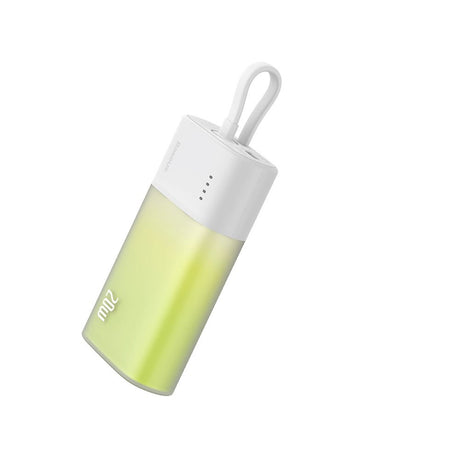Baseus Popsicle 5200mAh Powerbank 20W with Built-in Lightning Cable - White / Green