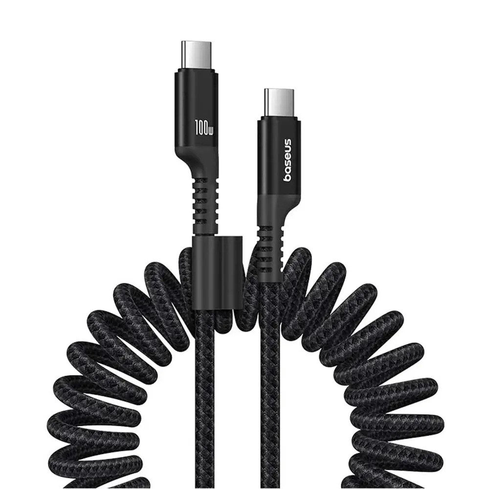Baseus 100W USB-C to USB-C Fish-Eye Cable - 1m - Black