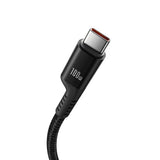Baseus 100W USB-C to USB-C Fish-Eye Cable - 1m - Black