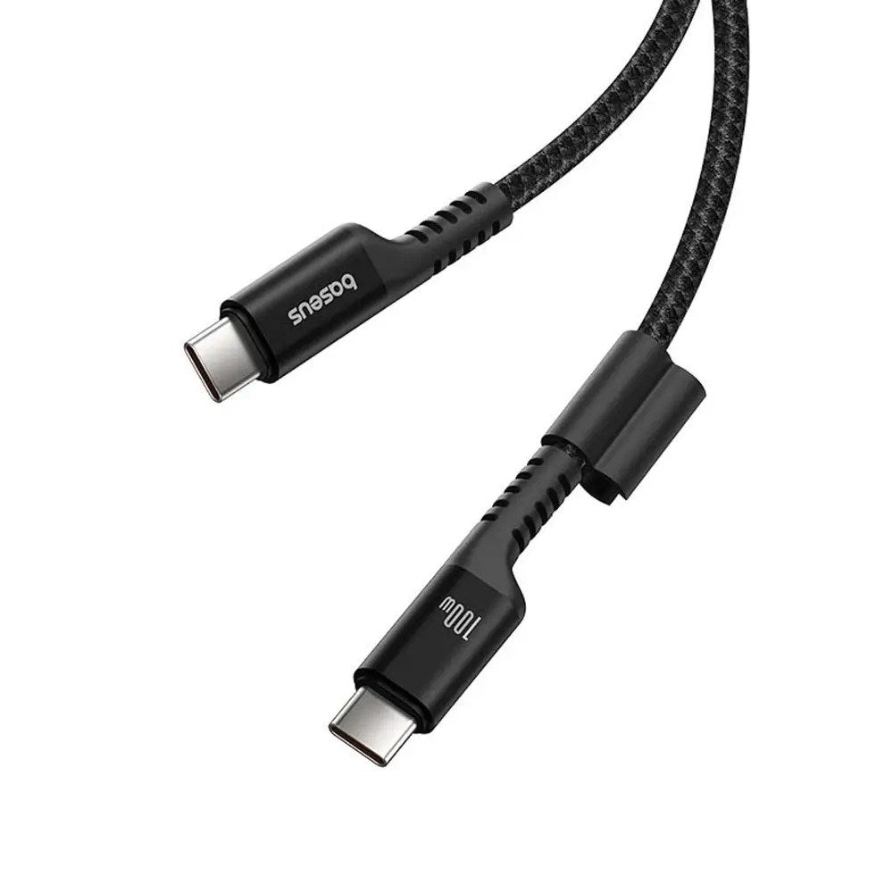 Baseus 100W USB-C to USB-C Fish-Eye Cable - 1m - Black