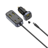 Baseus Multifunctional Car Charger 110W with 3 x USB-A & 3 x USB-C - 1.5m - Black