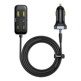 Baseus Multifunctional Car Charger 110W with 3 x USB-A & 3 x USB-C - 1.5m - Black
