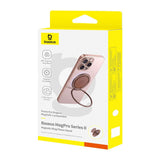 Baseus MagPro II Ring Holder for Mobile with Stand Function - MagSafe Compatible - Rose Gold