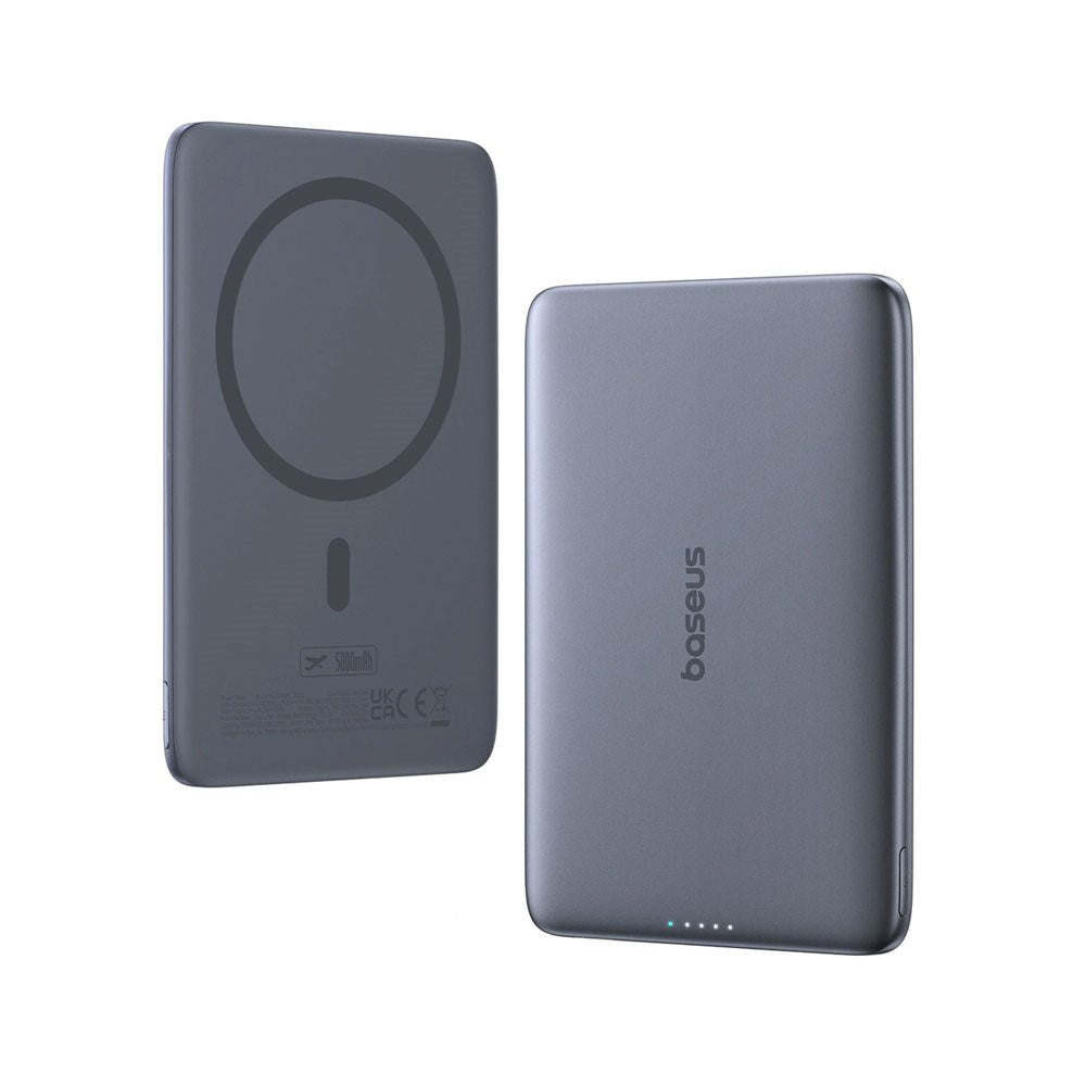 Baseus PicoGo 5000mAh Powerbank 20W incl. USB-C Cable - MagSafe Compatible - Grey