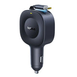 Baseus PrimeTrip VR2 30W Car Charger with Built-in USB-C Cable & USB-C Plug - Black