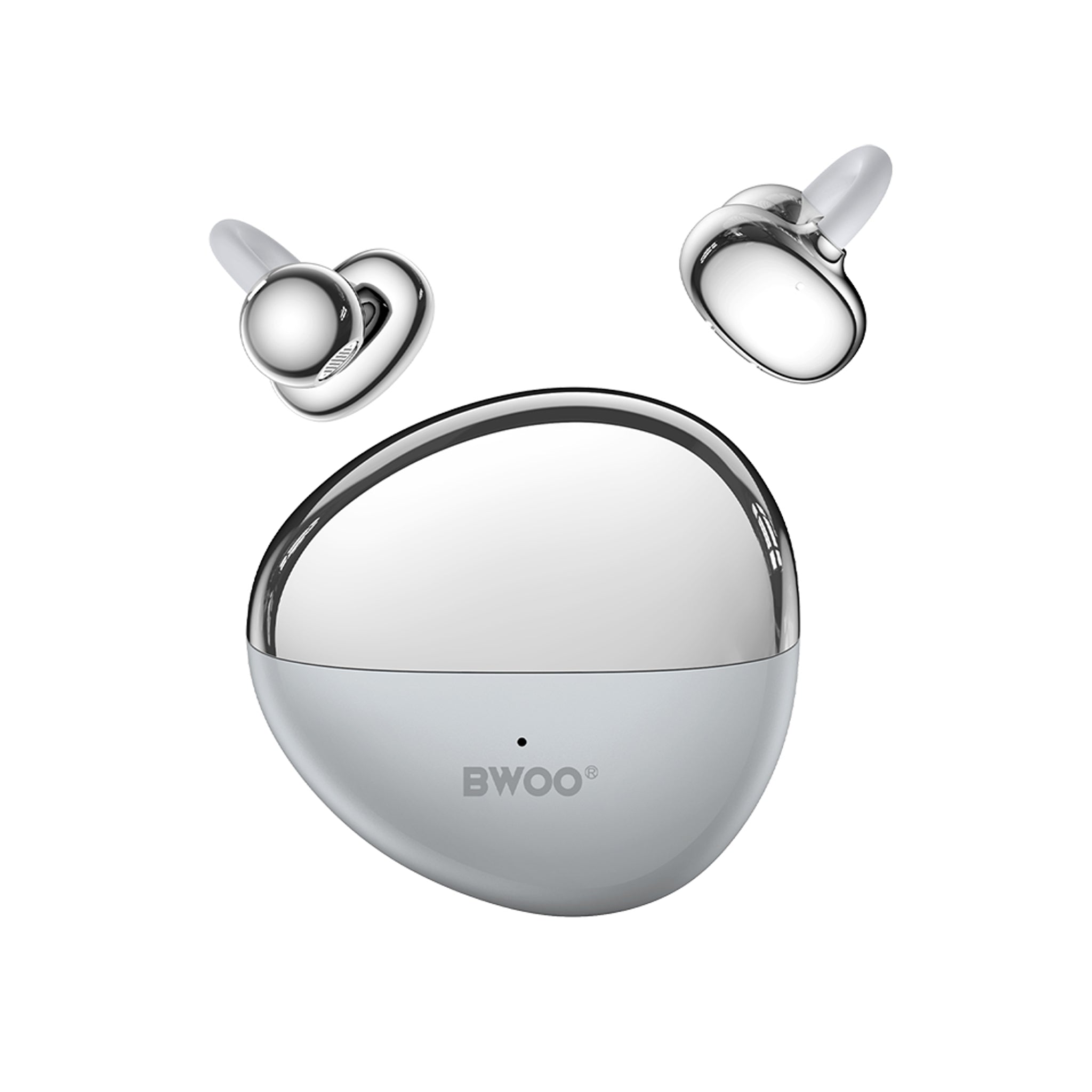 BWOO True Wireless Earphones - Open-Ear - Grey
