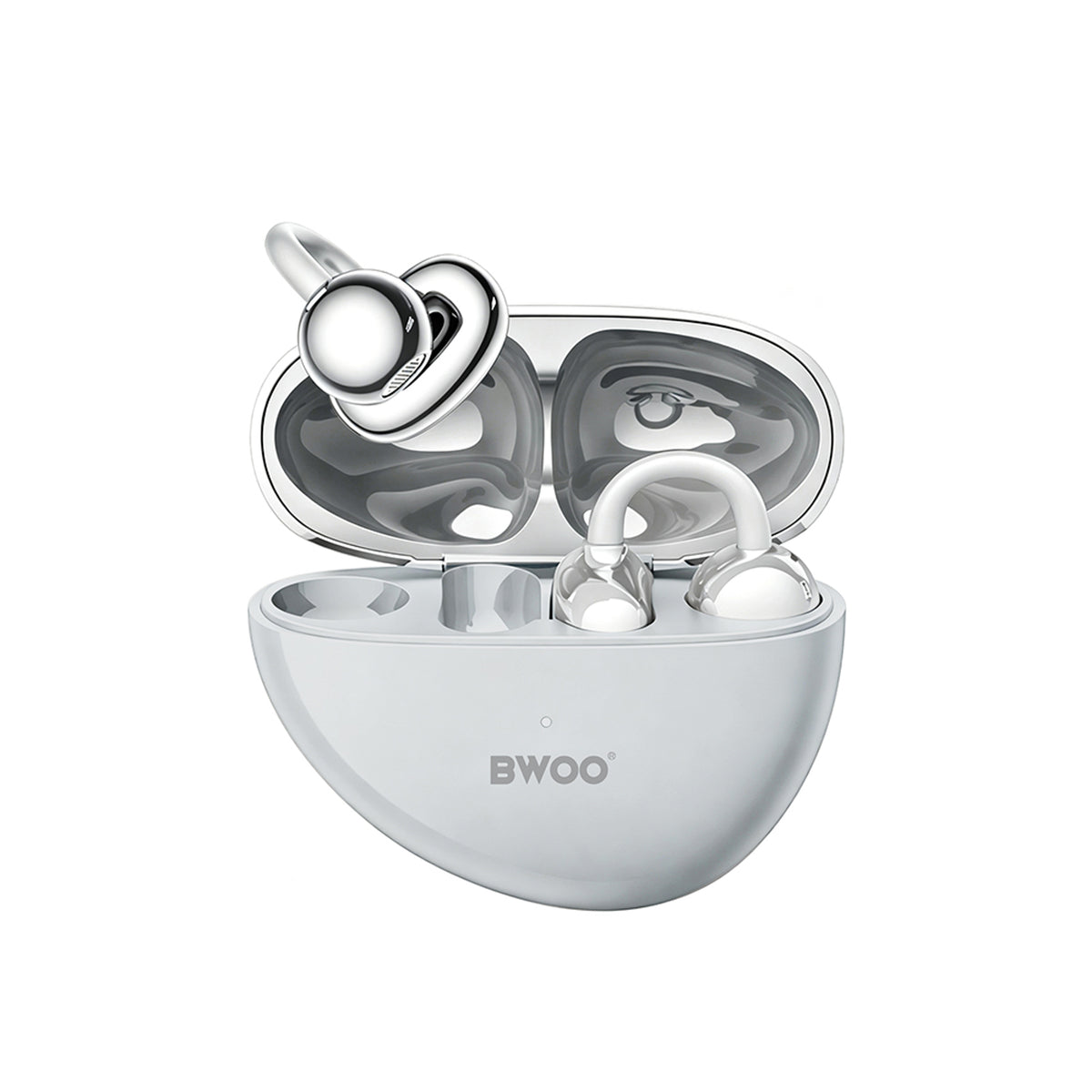 BWOO True Wireless Earphones - Open-Ear - Grey