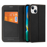 DUX DUCIS iPhone 14 Plus Skin X2 Premium Wallet Case - Black