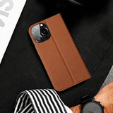 DUX DUCIS iPhone 14 Pro Skin X2 Premium Wallet Case - Brown