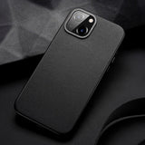 iPhone 14 Plus DUX DUCIS Grit Elegant Leather Back Case - MagSafe Compatible - Black