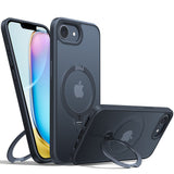 TORRAS iPhone 16e Ostand Spin Hybrid Case with Kickstand - Black