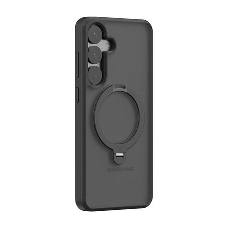 TORRAS Samsung Galaxy S25 Ostand Spin Series Case with Kickstand - MagSafe Compatible - Black