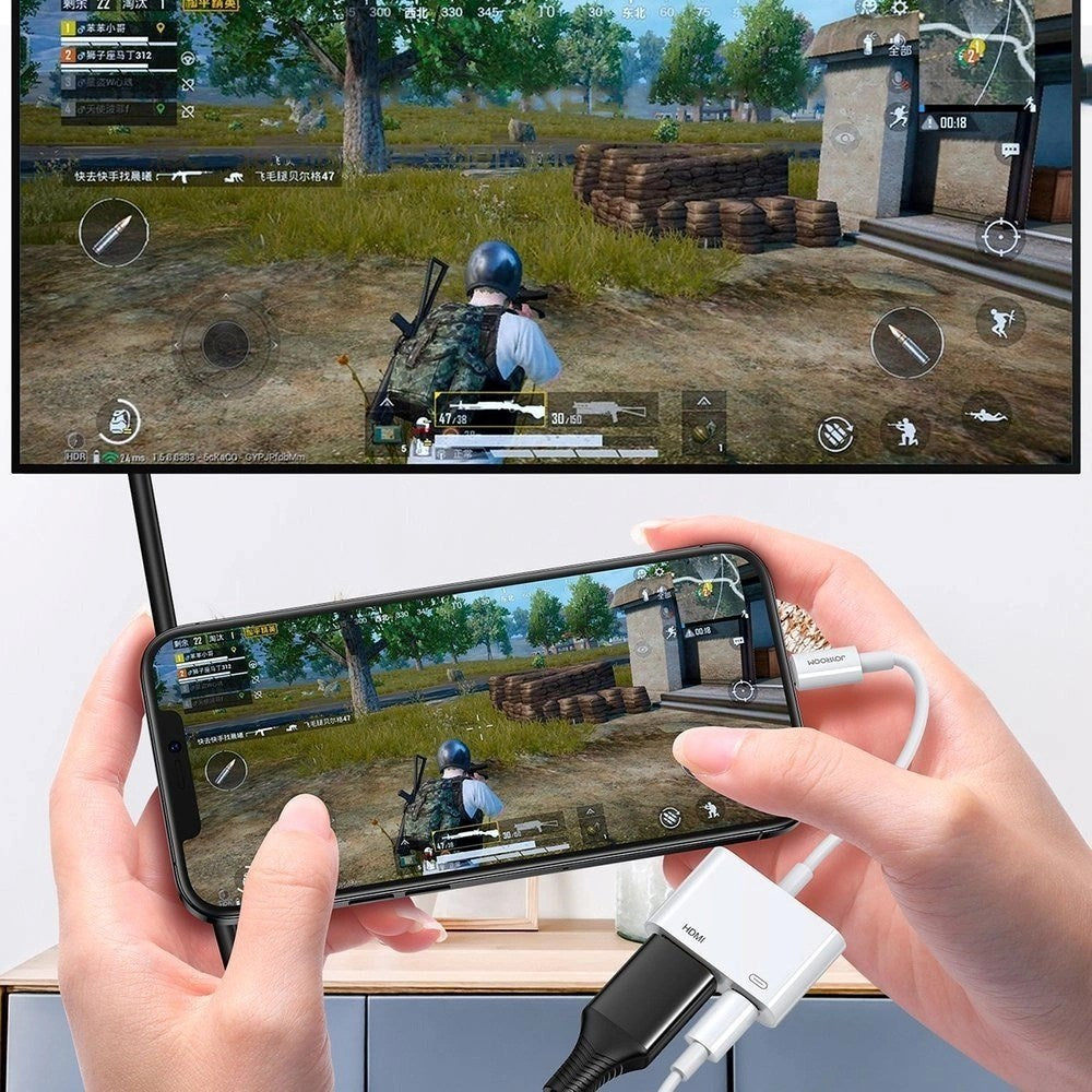 Joyroom HDMI Adapter for Lightning with Lightning Connector - White