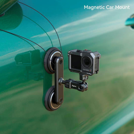 SmallRig 4467 Universal Action Camera Mount w. Dual Magnetic Suction Cup - Black