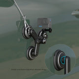 SmallRig 4468 Universal Action Camera Mount w. Triple Magnetic Suction Cup - Black