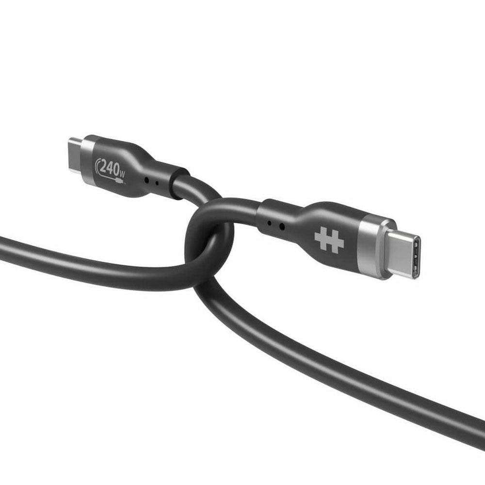 Hyper HyperJuice 240W Silicone USB-C to USB-C Cable - 1m - Black