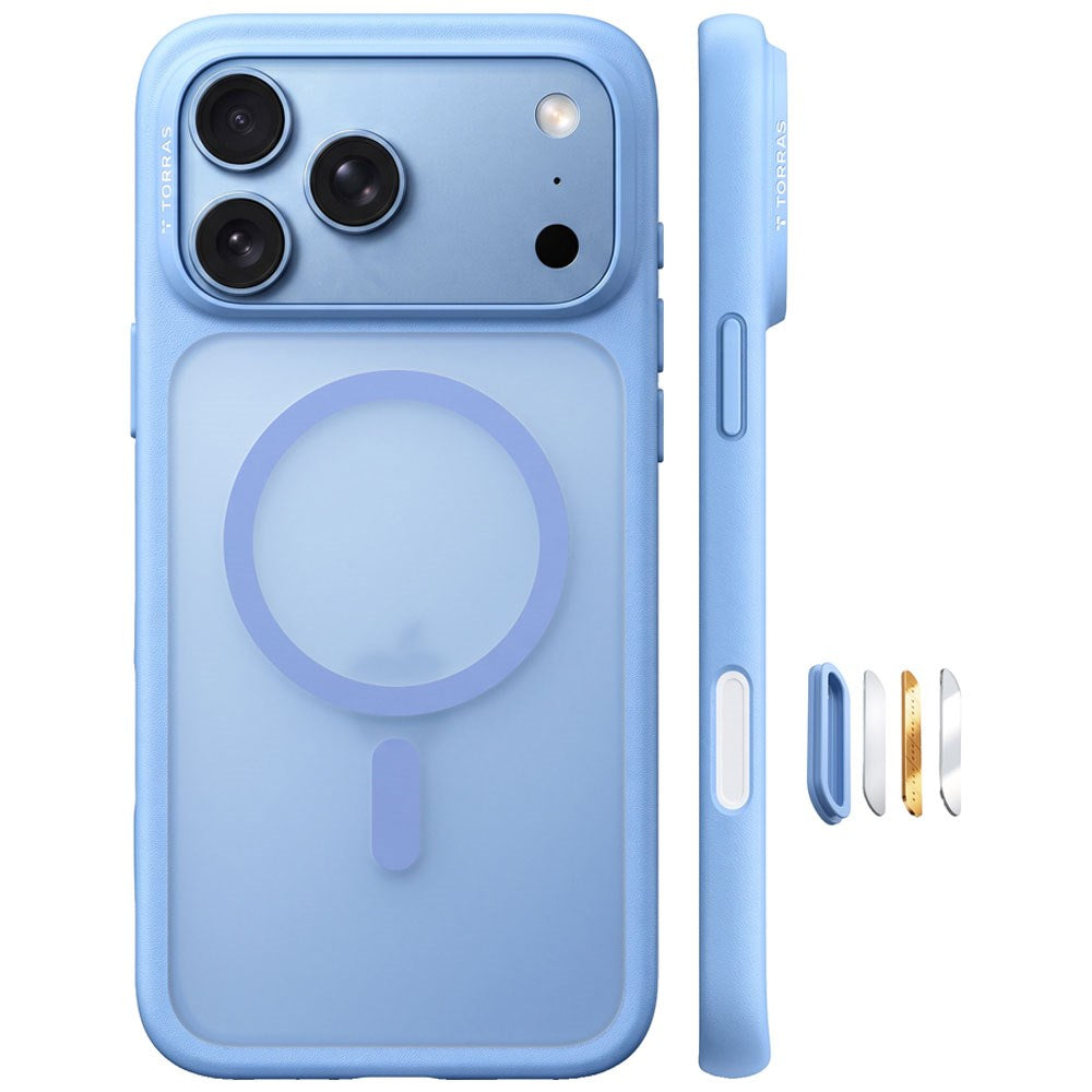 iPhone 18 Pro / 17 Pro TORRAS Guardian Mag Case - MagSafe Compatible - Blue